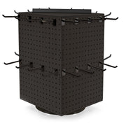 Azar Displays Pegboard + Hooks / Black / 14" x 14" x 21" Pegboard Hooks