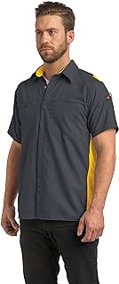 Red Kap Mens Short Sleeve Performance Plus Shop Shirt with Oilblok TechnologyShirt