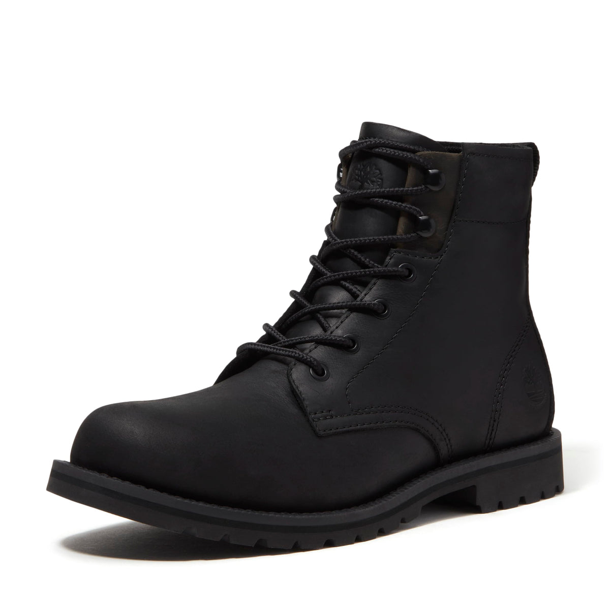 Men's Britton Falls Waterproof Lace Up Boot by Timberland – 8 Wide, Leather, Blackout Full Grain