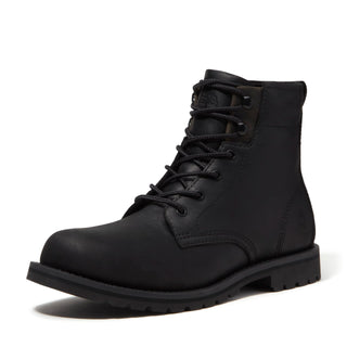 Men's Britton Falls Waterproof Lace Up Boot by Timberland – 8 Wide, Leather, Blackout Full Grain
