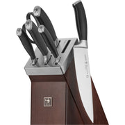 Elan Knife Block Set by HENCKELS – 7-pc, Stainless Steel, Matte Black, Pack of 7, Model 19770-007