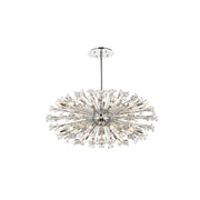 Vera 38 Light Pendant by Lighting Design – Metal, Clear, Model 2550D48C