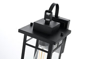 Mercer One Light Outdoor Wall Sconce Black by Lighting Design – Iron, Black, Model OD313W16BK