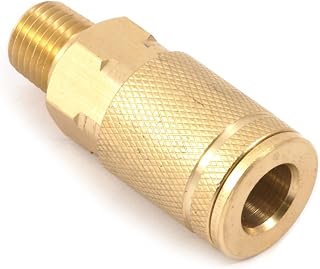 Forney 75217 Tru-Flate Style Air Fitting Coupler with 1/4-Inch-by-1/4-Inch Male NPT