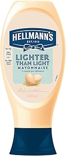 HELLMANN'S Mayonnaise Lighter than Light 430 ml, Imported from the UK