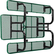 Global Industrial Green / 72 inches x 62 inches x 29.5 inches / Industrial Picnic Tables