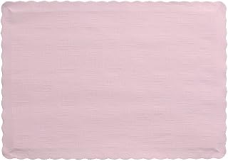Creative Converting Paper Placemats, 10" x 14", Classic Pink