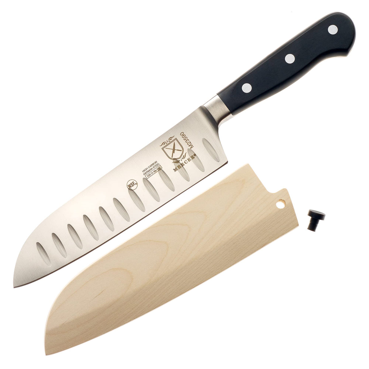 Mercer Culinary 7" Santoku / Birch Wood / 7" Knife Cases, Holders & Protectors