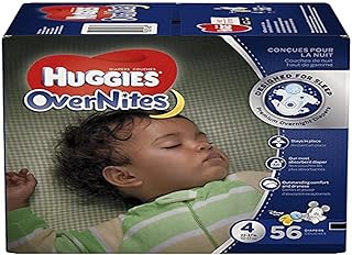 HUGGIES OverNites Diapers, Size 4, 56 ct., Overnight Diapers