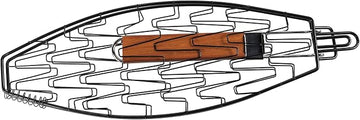 Mr. Bar-B-Q Non-Stick Flexible Fish Grilling Basket with Folding Handle