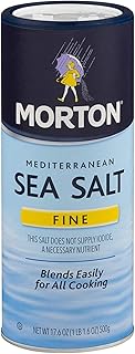 Morton Fine Mediterranean Sea Salt 17.6 oz. (pack of 2)