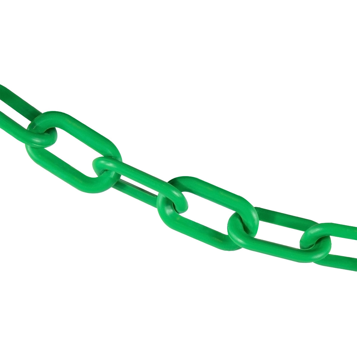 Plastic Barrier Chain by Mr. Chain – 2 IN, Plastic, Green, Model 50004-500