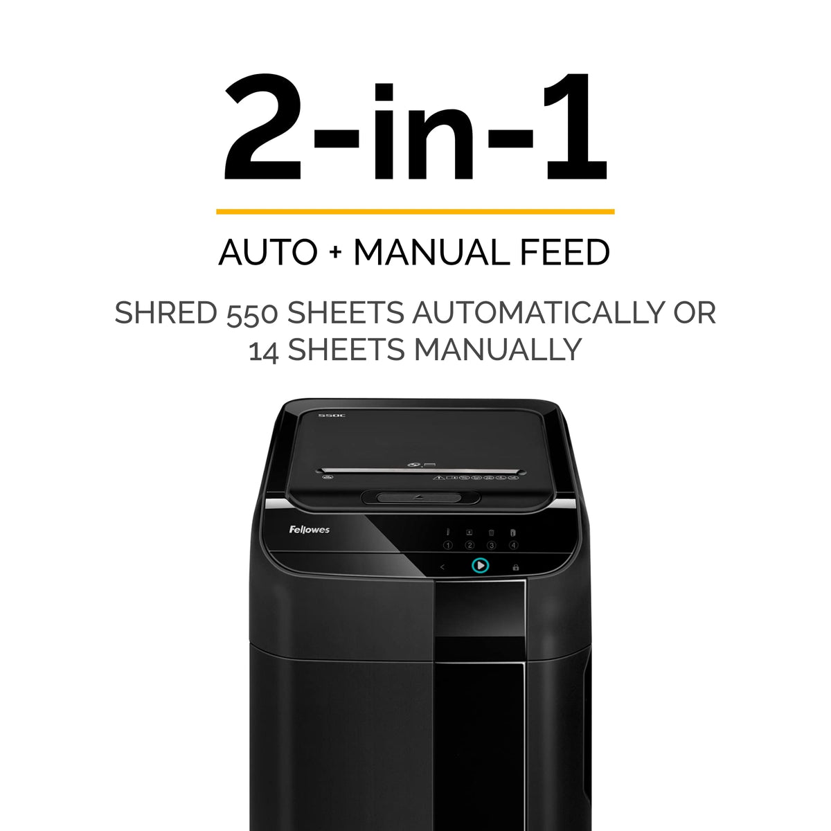 Fellowes Black / 1 / 550-Sheet Shredders
