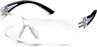 Pyramex Cortez Safety Eyewear, Clear Anti-Fog Lens With Black Temples