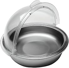 HUBERT Round Stainless Steel Food Display System - 17" Dia x 12 1/2" H