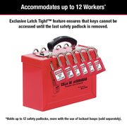 Master Lock 12 Padlock Capacity / Red / Industrial Devices
