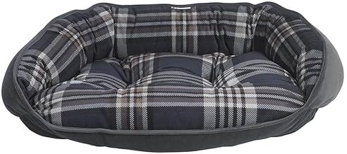 Bowsers Crescent Bed, X-Large, Greystone Tartan