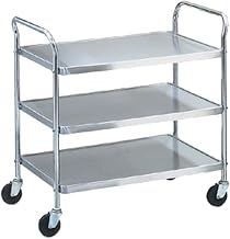 Money Saver Knockdown S/S 3-Shelf Cart