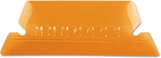 Pendaflex Hanging Folder Tabs, 2", Clear Orange, 25 Tabs and Inserts per Pack (42 ORA)