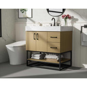 Caroline Bathroom Vanity Honey Brown by Lighting Design – Wood, Honey Brown, Model VF29232MHB