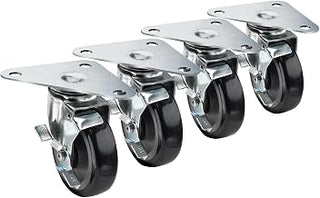 Krowne 28-161S Krowne Large Triangle Heavy Duty Plate Caster, Swivel with Lock, 5-3/8" x 5-3/8" x 7-1/2" Triangle Plate, 5" Diameter, 500 lbs per Caster Load Capacity, Grease Resistant