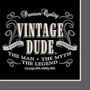 Creative Converting 16 Count Vintage Dude Lunch Napkins