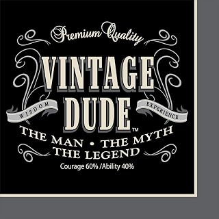 Creative Converting 16 Count Vintage Dude Lunch Napkins