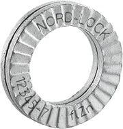 Wedge Locking Washer, Carbon Steel, Zinc Flake Coated, M16 (5/8"), 100 Pack