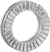Wedge Locking Washer, Carbon Steel, Zinc Flake Coated, M16 (5/8"), 100 Pack