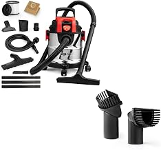 Shop-Vac 3 Gallon 4.0 HP Wet/Dry Vacuum 1-1/4’’ Swivel Brush, 2 Pack