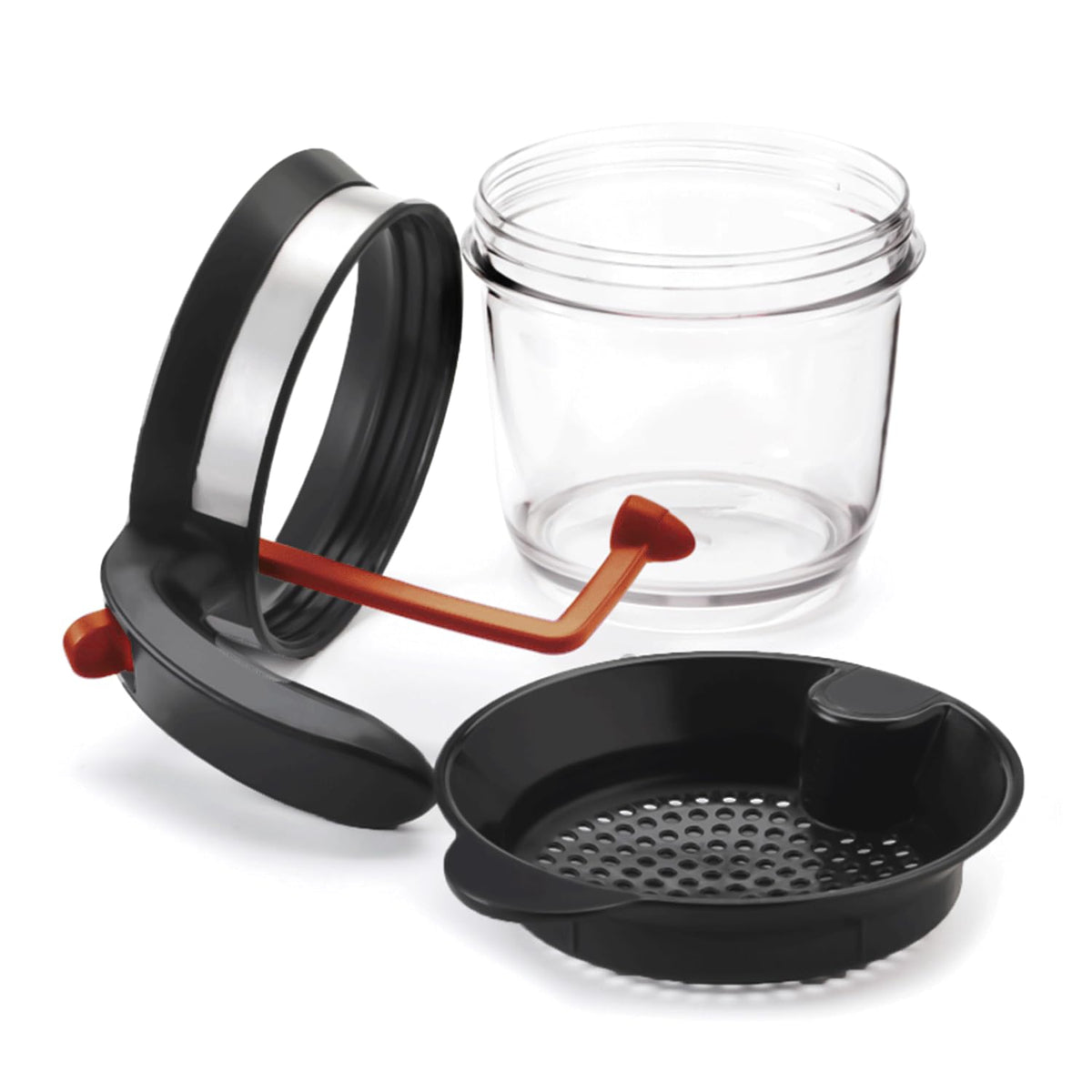 Ivyhome Fat Separator Measuring Cup, 4 Cup Capacity, Red
