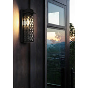 Wildey One Light Outdoor Wall Sconce Black by Lighting Design – Iron, Black, Model OD361W16BK