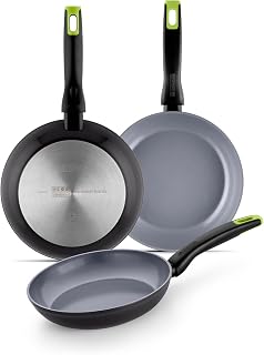 Monix Frying Pan Set, Non-Stick, 13/16/20 cm, Pan
