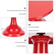 Vaguelly Iron Cake Stand, Small Red 8 Inch Round