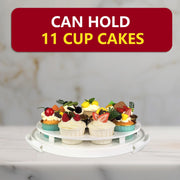 Tmrioplep Pie Carrier Set with Lids and Handles, 12 Inch, Red