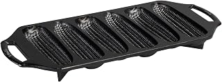 Lodge Pre-Seasoned Cast Iron Cornstick Pan, 6-Well, 14 Inches