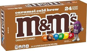 M&M's Caramel Cold Brew Chocolate Candy Bulk Box, 24 Ct, 33.82 Oz | Everyday snacking, candy packs, bulk candy, caramel cold brew chocolate candy, milk chocolate candies, ice cream toppings