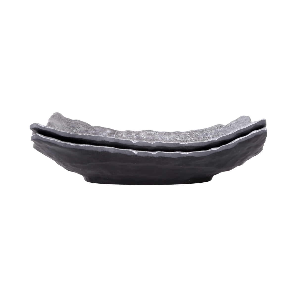 Rectangular Bowl by Elite Global Solutions – 16 oz., 16 fluid_ounces, Melamine, Coal, Pack of 6
