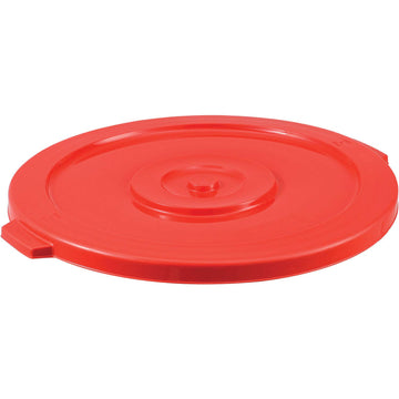 44 Gallon Garbage Can Lid by Global Industrial – 44.0 gallons, Polyethylene Resin, Red, Model XDW-L44RD