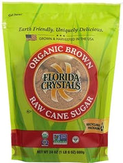Organic Sugar, Brown, 24-Ounce Bags (Pack of 6) by Florida Crystals