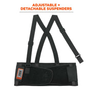 Ergodyne Black / X-Small (Pack of 2) / Elastic Back Support Brace Back Supports