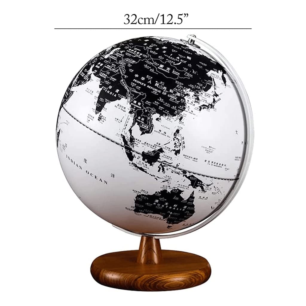 High-Definition Black and White Globe Led Lights Rotating... by xdgFHsy – One Size, Resin, A, Model xdgFHsy
