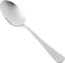 Winco 12-Piece Elite Teaspoon Set, 18-0 Stainless Steel,Silver | Dishwasher safe, Smooth contoured handle for modern flair, Great for Tea or Coffee Service, Desserts and Table Service