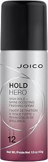Joico Hold Hero High Hold + Shine Boosting Finishing Spray | For All Hair Types| Protect Against Heat & Humidity | Wind Resistant Up to 25 MPH | Boost Shine | 7-Day Hold