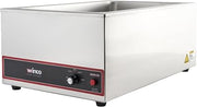 FW-S500 Commercial Portable Steam Table Food Warmer 120V 1200W by Winco – Large, 12.0 inches, Stainless Steel, Model fes500