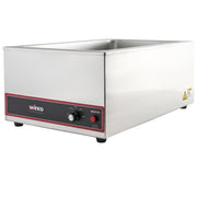 FW-S500 Commercial Portable Steam Table Food Warmer 120V 1200W by Winco – Large, 12.0 inches, Stainless Steel, Model fes500