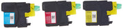 Brother Colors / Pack of 3: One of Each Color (C, M, Y) / 20 Inkjet Ink Cartridges