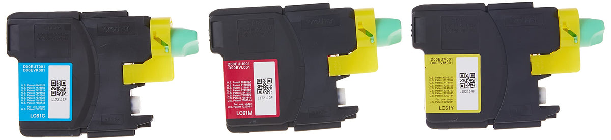 Brother Colors / Pack of 3: One of Each Color (C, M, Y) / 20 Inkjet Ink Cartridges