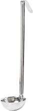 Thunder Group SLOL005 Ladle, 4 oz. Capacity, one-Piece Construction, Hooked Handle, Stainless Steel, Pack of 12