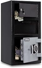 Mesa Safe MESA MFL2014E-OLK All Steel Depository Safe with Outer Locker, with Electronic Lock, 1.5-Cubic Foot, Black and Grey Black/Grey